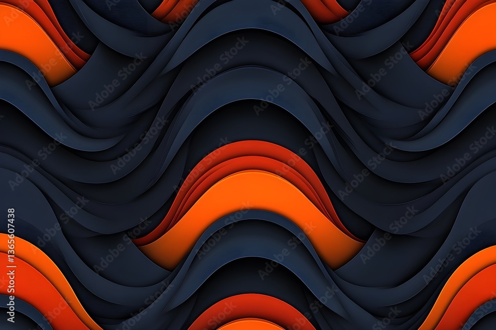 Poster abstract vector background with colorful waves