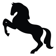 horse silhouette vector