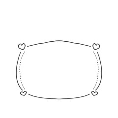vector illustration of a frame with a chain