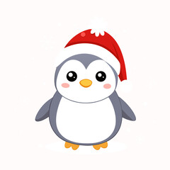 snowman with santa hat