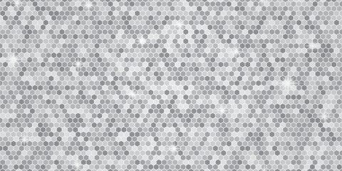 silver background. hexagonal background. hexagonal background silver