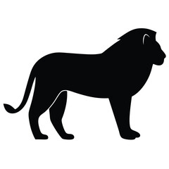 black silhouette of a dog