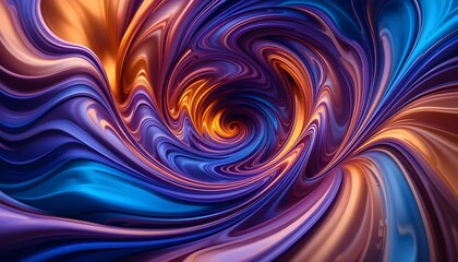 Obraz premium Luminous Velvet Vortex