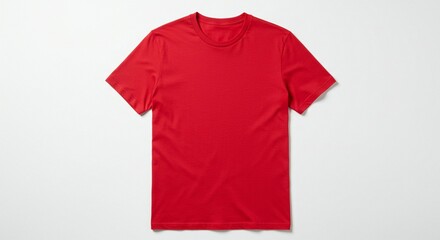 Red tshirt with clear white background