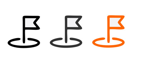 Location map pin icons set. Modern map marker collection. Pinpoint. Location pin icon. Map pin place marker. Map marker pointer icon. GPS location symbol. Flat style vector. destination