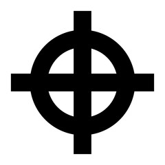 Celtic cross symbol. Vector image