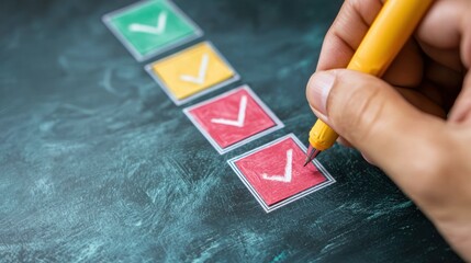 A marketing expert evaluating customer feedback through online surveys.