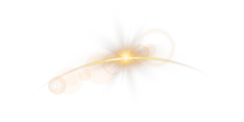 Golden Sunlight Rays Overlay PNG
