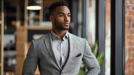 Obraz premium A young entrepreneur reviewing financial projections for their business startup.