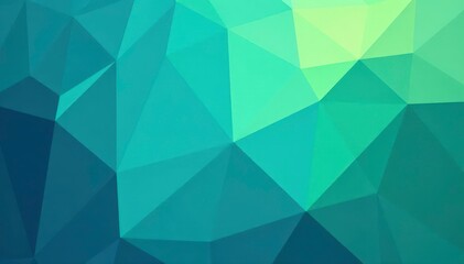 Fototapeta premium Abstract geometric pattern in calming blues and greens, contemporary, elegant, subtle
