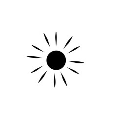 sun silhouette icon