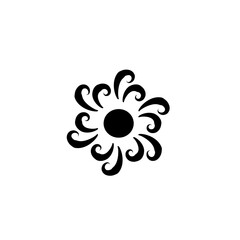 sun silhouette icon