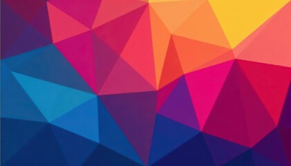 Fototapeta premium Abstract geometric shapes, vibrant color gradients , background, geometric pattern, repeat