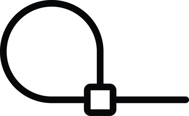 Cable, zip tie, Hose Tie icon. Vector illustration