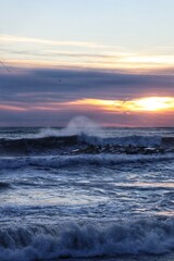 Fototapeta premium sunset over the sea