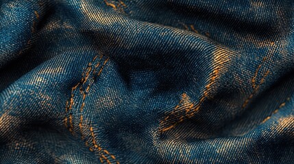 Seamless Denim Fabric Texture for Fashion and Design Projects