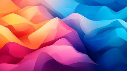 Abstract Colorful Background with Dynamic Light Waves