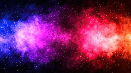 Abstract Colorful Cosmic Nebula Background