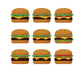 Double Cheeseburger Meal Icons