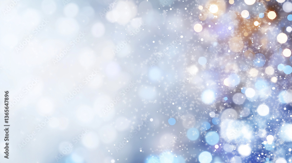 Canvas Prints enchanting bokeh abundance: a dreamlike tapestry of glittering bokeh lights creates a sense of magic