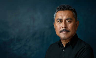 Portrait of a hispanic immigrant man / Latino immigrant	
