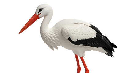 Realistic representation of a stork figurine showcasing vibrant colors and intricate details, ideal for nature-themed projects and educational materials.