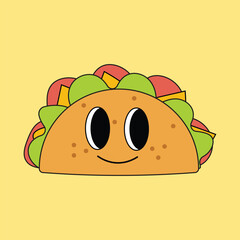 vector taco illustration