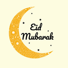 vector eid greeting card