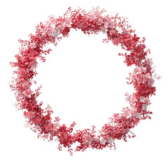 songkran festival, Floral wreath design with a black background.