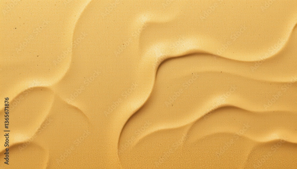 Poster illustrate a desert sand texture with rippling dunes and subtle gradients in color.