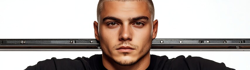 Obraz premium Serious Man Studio Portrait.