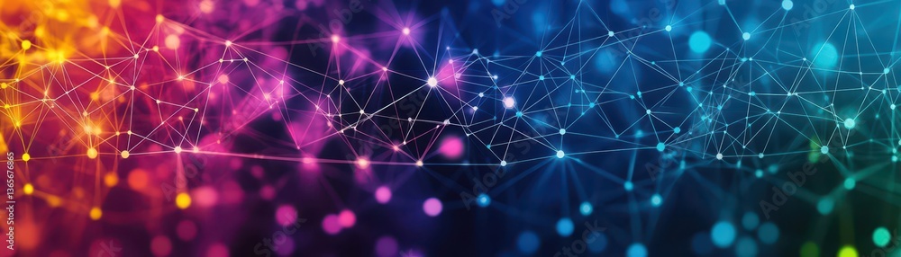 Fototapete Intricate Abstract Background Featuring Connected Lines and Dots with Modern Geometric Patterns Creating a Dynamic and Engaging Visual Experience