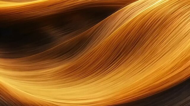 Abstract textured golden waves composed of parallel lines, bathed in warm light.