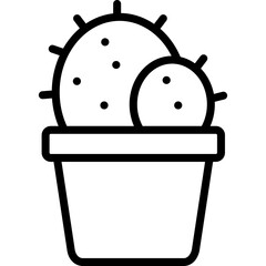 cactus in a pot icon