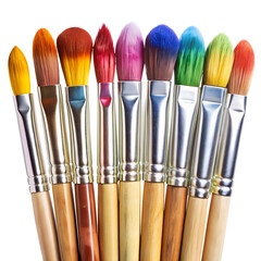 Fototapeta premium Watercolor Paint brush set isolated on transparent background