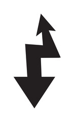 FLECHE DOUBLE TONNERE - ILLUSTRATION VECTORIELLE