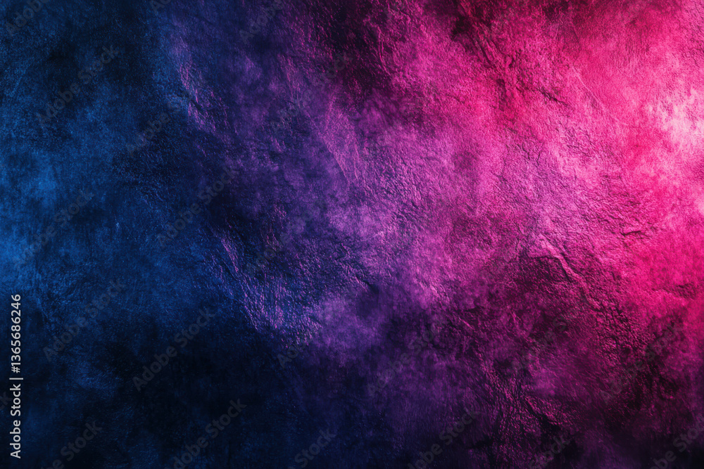Poster abstract dark grainy gradient background, blue purple red pink glowing noise texture, retro banner p