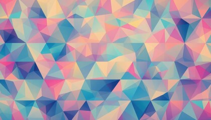 A visually striking triangular pattern spreads across the canvas