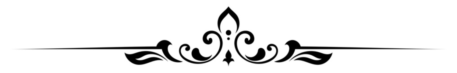 Vintage lines for classic text dividers, decorative text elements