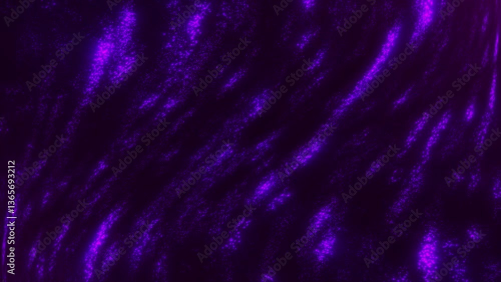 Poster abstract gradient background with glowing particles waves animation, digital purple waves. seamless 