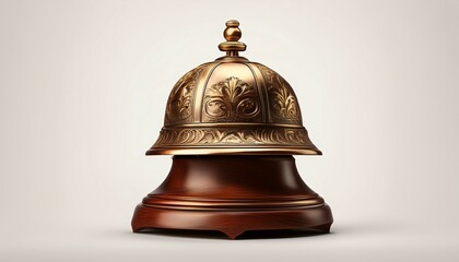 desk bell isolated on white background