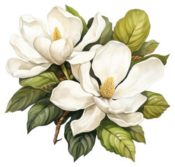 Obraz premium PNG Magnolia flower plant petal.