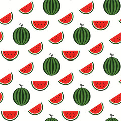 Watermelon pattern design vector illustration