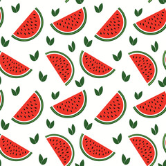 Watermelon pattern design vector illustration