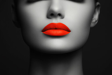Fashion retro beauty, beauty close-up