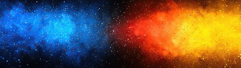 Obraz premium Abstract space nebula colors transition
