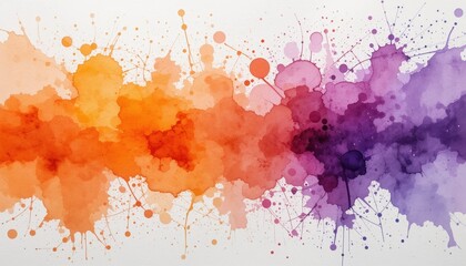 Fototapeta premium Vibrant color splash abstract art watercolor creative space aerial view artistic expression