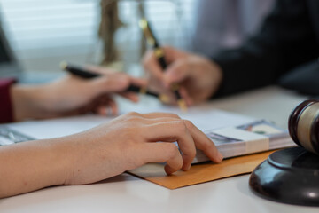 Cooperation in providing good service and consultation between a male lawyer and a female business...