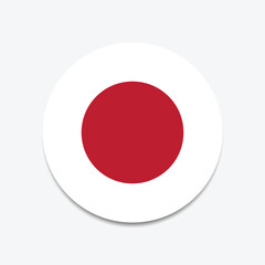 Japan Flag Sphere Vector
