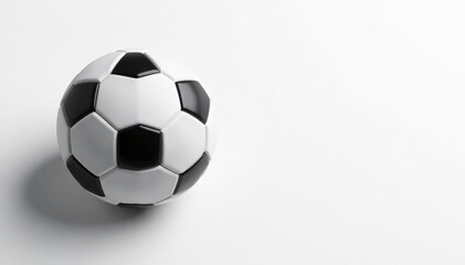 Fototapeta premium Overhead shot of football against white backdrop, studio, touchdown